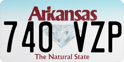 AR license plate 740VZP