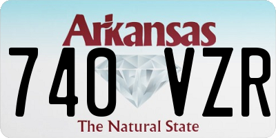 AR license plate 740VZR