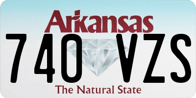 AR license plate 740VZS