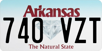 AR license plate 740VZT