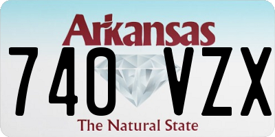 AR license plate 740VZX
