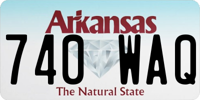 AR license plate 740WAQ