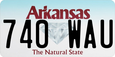 AR license plate 740WAU