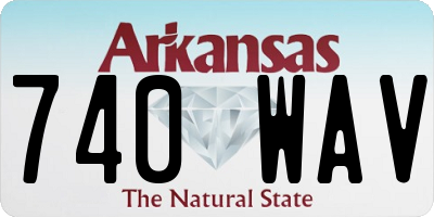 AR license plate 740WAV