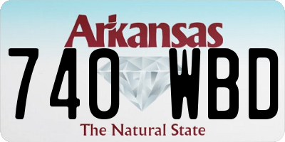 AR license plate 740WBD