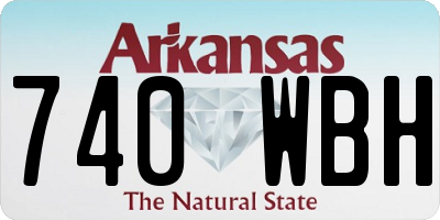 AR license plate 740WBH