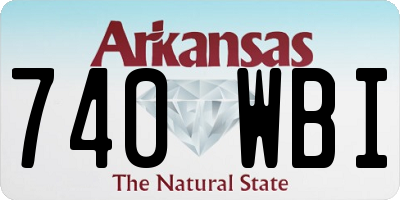 AR license plate 740WBI
