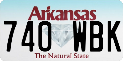 AR license plate 740WBK