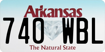 AR license plate 740WBL