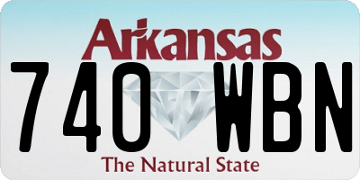 AR license plate 740WBN