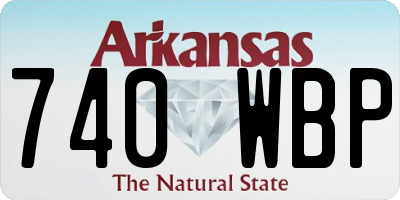 AR license plate 740WBP