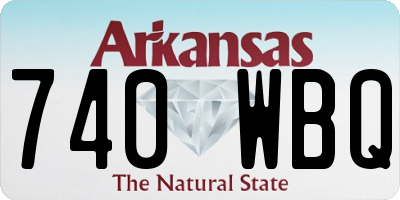 AR license plate 740WBQ