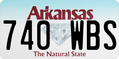 AR license plate 740WBS