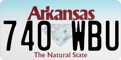 AR license plate 740WBU