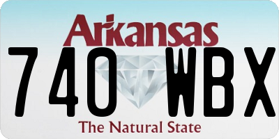 AR license plate 740WBX