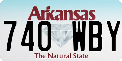 AR license plate 740WBY