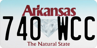 AR license plate 740WCC