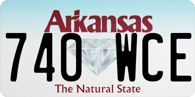 AR license plate 740WCE