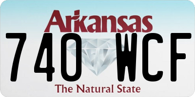 AR license plate 740WCF