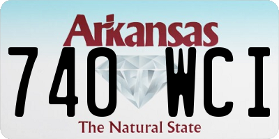AR license plate 740WCI