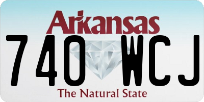 AR license plate 740WCJ