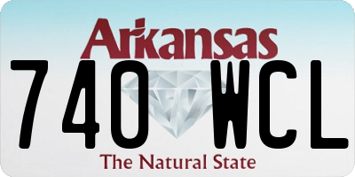 AR license plate 740WCL