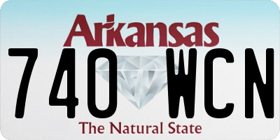 AR license plate 740WCN