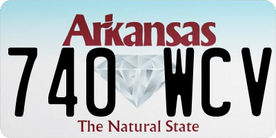 AR license plate 740WCV
