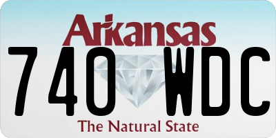 AR license plate 740WDC