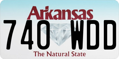 AR license plate 740WDD