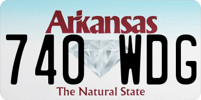 AR license plate 740WDG