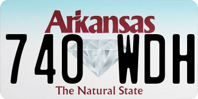 AR license plate 740WDH
