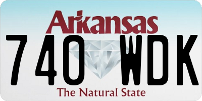 AR license plate 740WDK