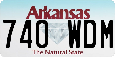 AR license plate 740WDM