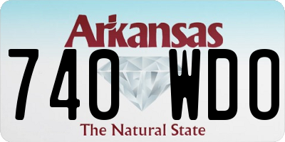 AR license plate 740WDO