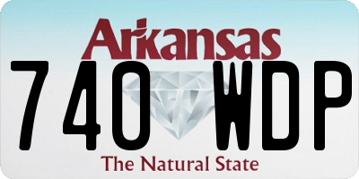 AR license plate 740WDP