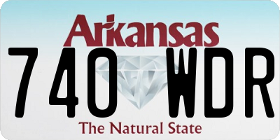 AR license plate 740WDR