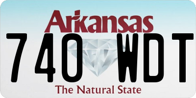 AR license plate 740WDT