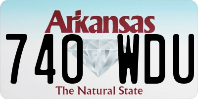 AR license plate 740WDU