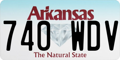 AR license plate 740WDV