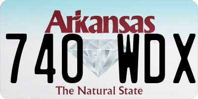 AR license plate 740WDX