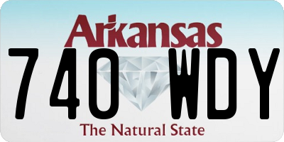 AR license plate 740WDY