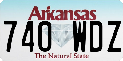 AR license plate 740WDZ