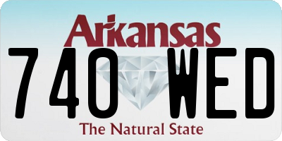 AR license plate 740WED