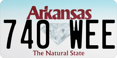 AR license plate 740WEE