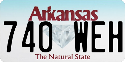 AR license plate 740WEH