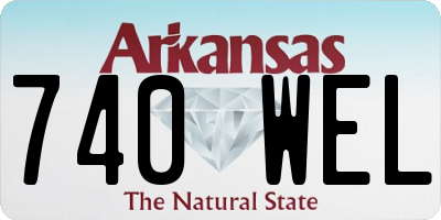 AR license plate 740WEL