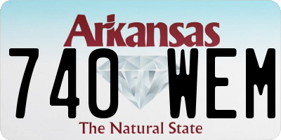 AR license plate 740WEM