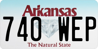 AR license plate 740WEP