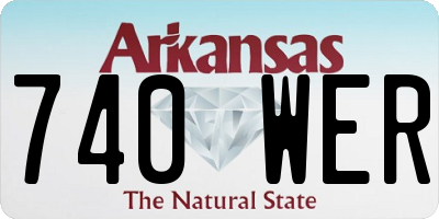 AR license plate 740WER